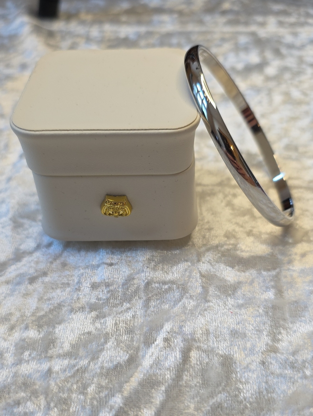 Monet Vintage Signed Silver Tone Polished Chic Bangle Bracelet